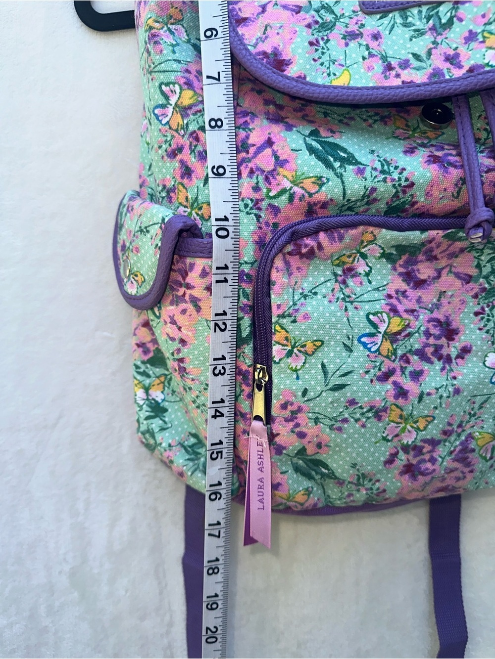 Laura Ashley Full Size Floral Butterfly Backpack - Picture 7 of 9